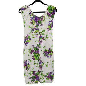 Betsey Johnson Dress Womens 2 White Bloomcore Feminine Romantic Boho Cottagecore